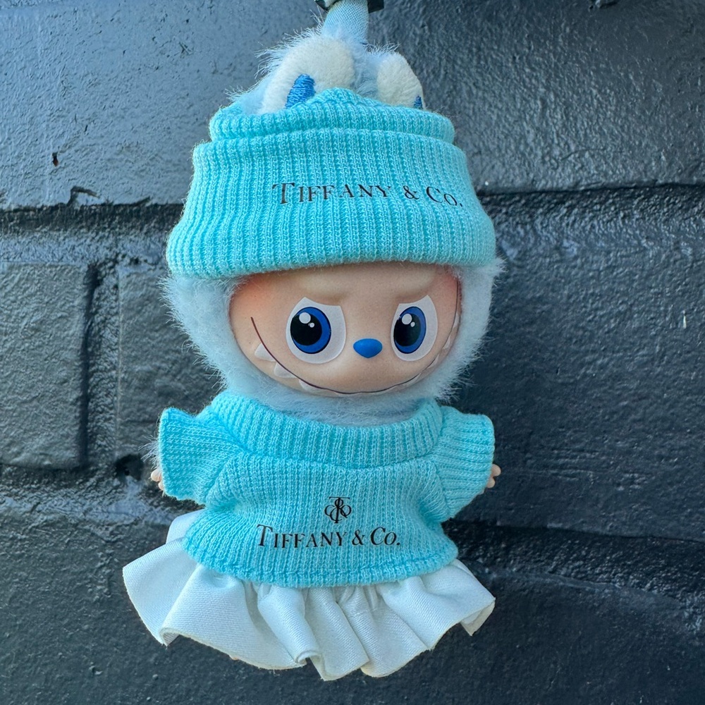 Tiffany Blue Outfit Set for Mini Labubu Pin for Love 4.0